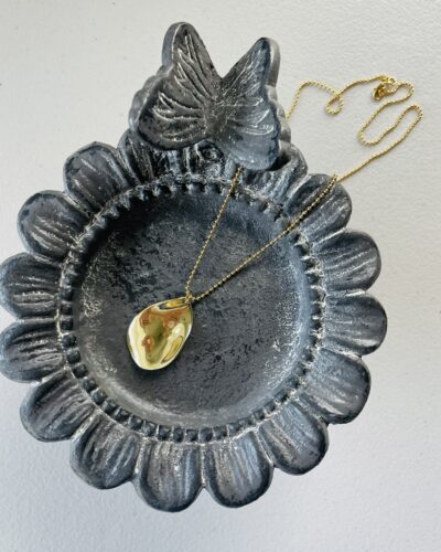 Hammered Teardrop Necklace